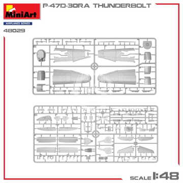 PREORDER - P-47D-30RA Thunderbolt Advanced Kit MiniArt 48029 skala 1/48