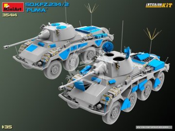 Sd.Kfz.234/2 PUMA Interior Kit MiniArt 35414 skala 1/35