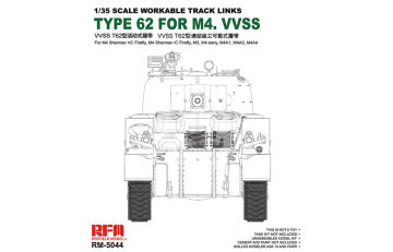 PRZEDSPRZEDAZ - Workable track links for British Sherman VC Firefly, M3, M4A1, M4A4, M4 early  Rye Field Model 5044 skala 1/35 
