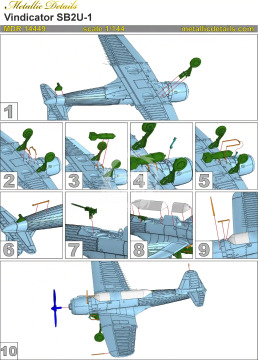 Vought SB2U-1 Vindicator - Metallic Details MDR14449 skala 1/144