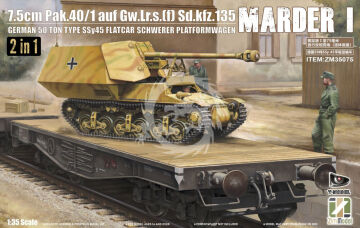PRZEDSPRZEDAZ - 7.5cm PAK.40/1 auf. Gw.Lr.s.(f) Sd.Kfz.135 Marder I - Zimi Model ZM35075 skala 1/35