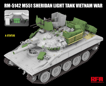 M551 Light Tank Sheridan Vietnam War - Rye Field Model  RM-5142 skala 1/35