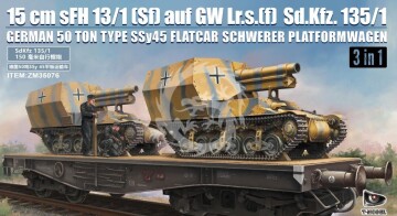 PRZEDSPRZEDAZ - 15 cm sFH 13/1 (Sf)auf Gw Lrs.(f )Sd.Kfz.135/1 with German 50 - Zimi Model ZM35076 skala 1/35