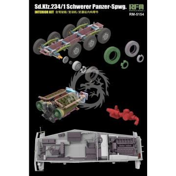 Sd.Kfz. 234/1 Schwerer Panzer-Spwg. Interior Kit - Rye Field Model  RM-5154 skala 1/35