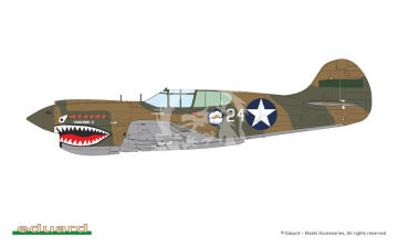  P-40K short tail - Eduard 82243 skala 1/48