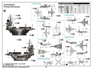 USS John F. Kennedy CV-67 Trumpeter 06716 1/700