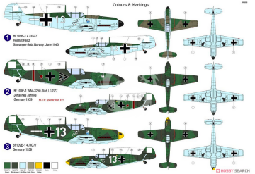 Bf 109E-1 „JG.77“  AZ-Model 7805 skala 1/72