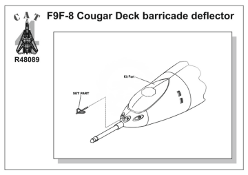 F9F-8 Cougar Deck barricade deflector CAT4 R48089 skala 1/48