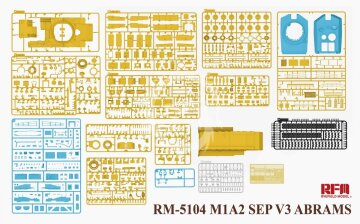 M1A2 SEP V3 Abrams Rye Field Model RM-5104 skala 1/35