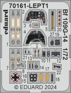 Bf 109G-14 -  Eduard 70161 skala 1/72