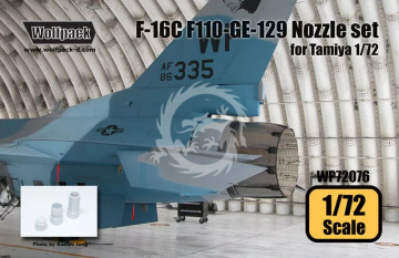 F-16C F110-GE-129 Engine Nozzle set for Tamiya - Wolfpack WP72076 skala 1/72