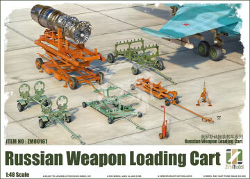 PRZEDSPRZEDAZ - Russian Weapon loading cart [with 2 figures] -  ZimiModel ZM80161 skala 1/48 