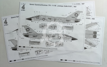  F - 111B TFX - Cat4 D72001 skala 1/72