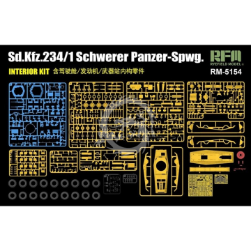 Sd.Kfz. 234/1 Schwerer Panzer-Spwg. Interior Kit - Rye Field Model  RM-5154 skala 1/35