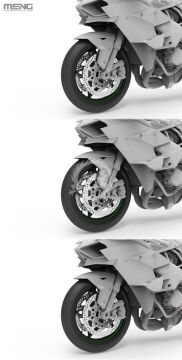 Kawasaki Ninja H2R 2018 - MENG-Model MT-011 skala 1/9