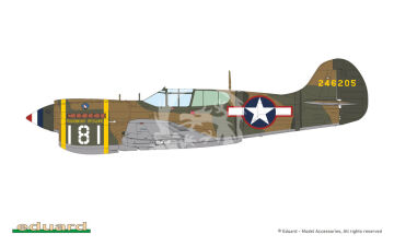  P-40K short tail - Eduard 82243 skala 1/48