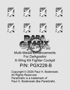 PGX228 X-Wing DeAgostini skala 1/18 Paragrafix