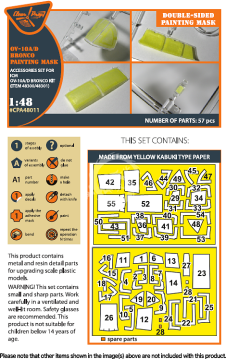Zestaw dodatków OV-10A/D double-sided painting mask for ICM kit (48300/48301) Clear Prop! CPA48011 skala 1/48
