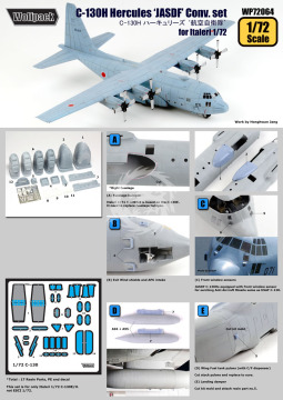 Zestaw konwersji C-130H Hercules 'JASDF' Conv. set (for Italeri 1/72), Wolfpack WP72064 skala 1/72