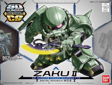 SD Gundam Cross Silhouette Zaku II Bandai 0230353 brak skali