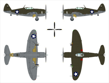 PREORDER- Republic P-47 Thunderbolt Dora Wings DW48051 skala 1/48