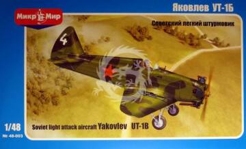 Yakovlev UT-1B Soviet light attack aircraft Mikromir MM48-003 skala 1/48