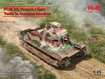 PROMOCJA - FCM 36, French Light Tank in German Service ICM 35337 skala 1/35