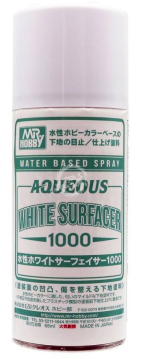 Aqueous White Surfacer 1000 Spray - Mr. Hobby B612