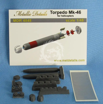 NA ZAMÓWIENIE - Torpedo Mk-46 for helicopters - Metallic Details MDR4848 skala 1/48