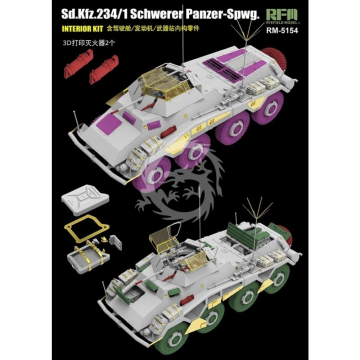 Sd.Kfz. 234/1 Schwerer Panzer-Spwg. Interior Kit - Rye Field Model  RM-5154 skala 1/35