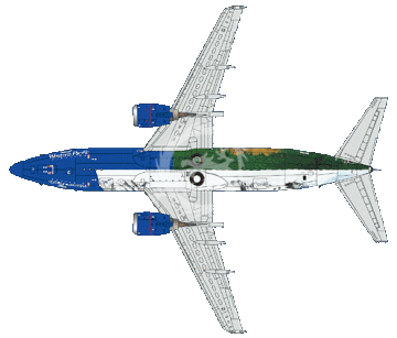 Kalkomania i blaszka do Boeing 737 Western Pacific Airlines 