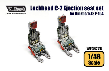 Zestaw dodatków Lockheed C-2 Ejection seat set (for Kinetic 1/48 F-104), Wolfpack WP48228 skala 1/48
