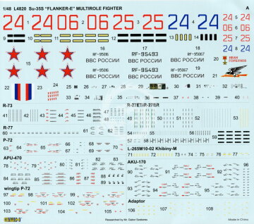 Su-35S Flanker-E Multi-Role Heavy Fighter PLAAF GWH L4820SP skala 1/48