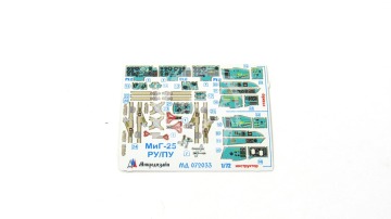 Blaszka fototrawiona MiG-25RU/PU detail set (colour) Microdesign MD 072033 skala 1/72