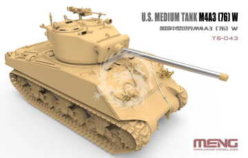 U.S. Medium Tank M4A3 (76)W Sherman Meng Model  TS-043 skala 1/35 