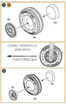  F-35A wheel set Clear Prop CPA48033 skala 1/48