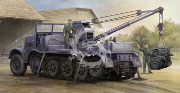 Schwerer Zugkraftwagen 18 t with 6 t Billstein-Crane, Sd.Kfz.9/1 - Trumpeter 09576 skala 1/35