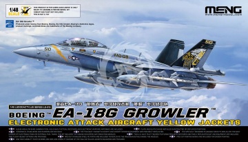 PRZEDSPRZEDAŻ - Boeing EA-18G Growler Electronic Attack Aircraft Yellow Jackets - Meng Model LS-019 skala 1/48