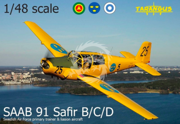 PRZEDSPRZEDAZ - SAAB 91 Safir B/C/D Swedish Air Force primary trainer & liasion aircraft - Tarangus TA4804 skala 1/48