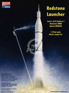 Redstone Launcher Juno I with Explorer I | Redstone IRBM | Sparta/WRESAT - Horizon Models 2005 skala 1/72