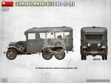 German Command Bus GAZ-05-193 - MiniArt 35202 skala 1/35