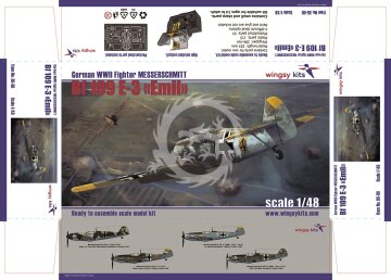 MESSERSCHMITT Bf 109 E-3, WINGSY KITS D5-08 skala 1/48