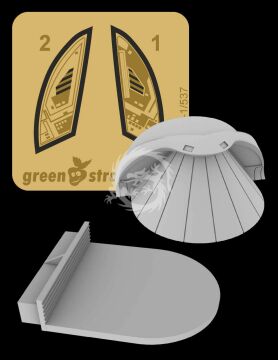 12421 Constitution class (refit) - Hangar entrance Green Strawberry for Star Trek scale 1/537