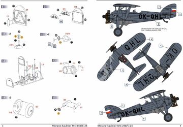 Model plastikowy  Morane-Saulnier MS.230/C.23 Dora Wings DW48027 skala 1/48