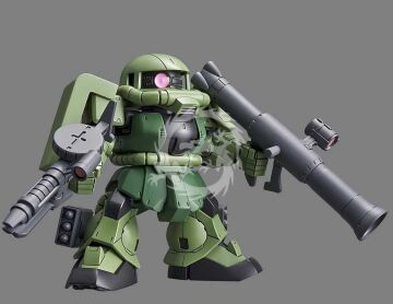 Model plastikowy SD Gundam Cross Silhouette Zaku II, Bandai Spirits 0230353, brak skali.