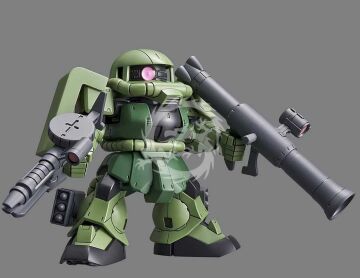 Model plastikowy SD Gundam Cross Silhouette Zaku II, Bandai Spirits 0230353, brak skali.