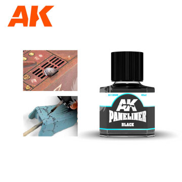 Produkt emaliowany- Black Paneliner AK Interactive AKI-12020