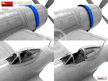  P-47-D25RE Thunderbolt Basic Kit MiniArt 48009 skala 1/48