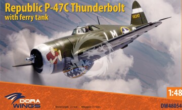 PREORDER - Republic P-47C Thunderbolt with Ferry Tank Dora Wings 48054 skala 1/48
