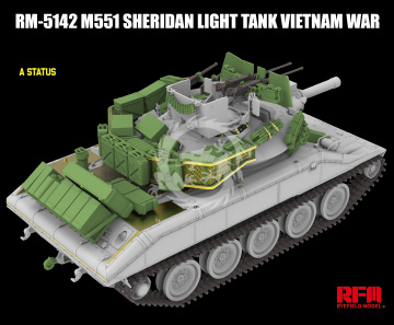 M551 Light Tank Sheridan Vietnam War - Rye Field Model  RM-5142 skala 1/35